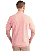 Cutter & Buck Men's Virtue Recycled Botanical Print Featherlight Pique Polo Mens Apparel Shirts & Tops