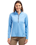 Cutter & Buck Women's Adapt Recycled Soft Knit Stretch Half Zip Pullover-1