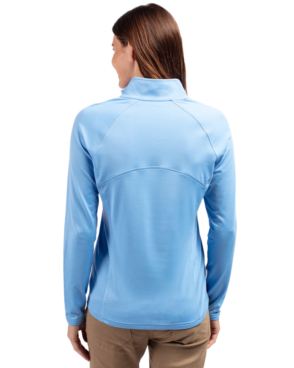 Cutter & Buck Women's Adapt Recycled Soft Knit Stretch Half Zip Pullover-2
