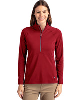 Cutter & Buck Women's Adapt Recycled Soft Knit Stretch Half Zip Pullover-4