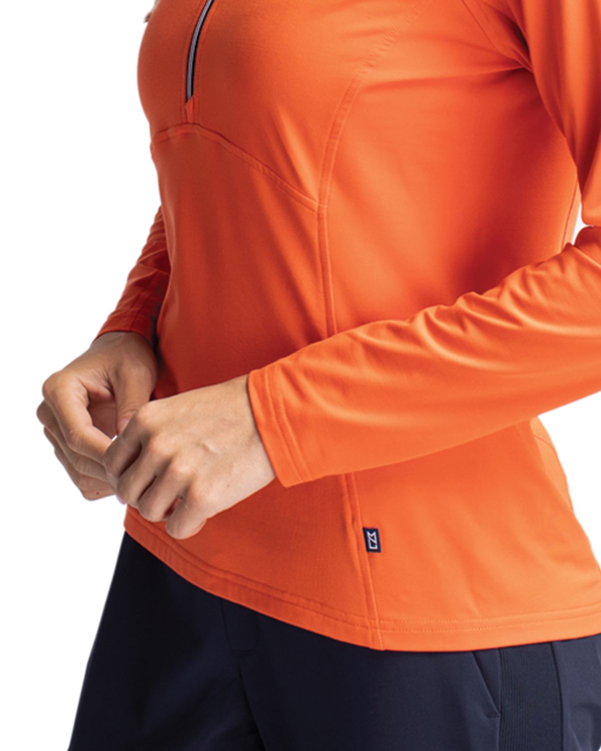 Cutter & Buck Women's Adapt Recycled Soft Knit Stretch Half Zip Pullover-3