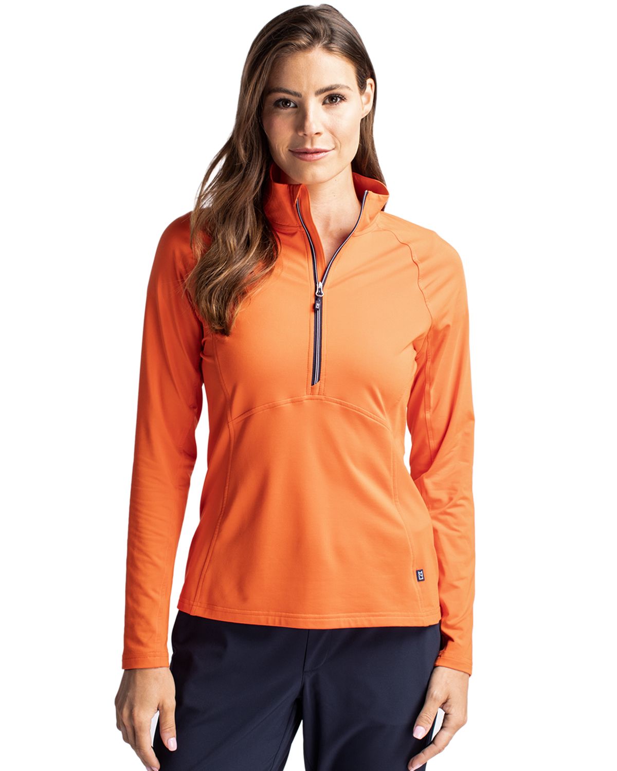 Cutter & Buck Women's Adapt Recycled Soft Knit Stretch Half Zip Pullover-7