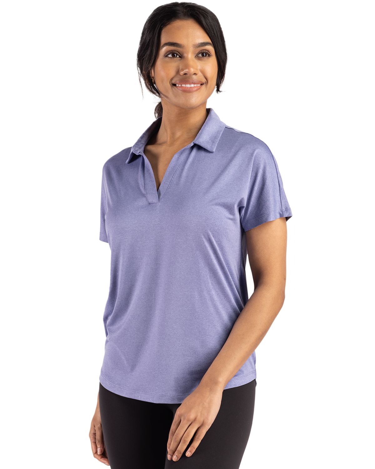 Cutter & Buck Women's Coastline Recycled Double Peached Dolman Polo-4