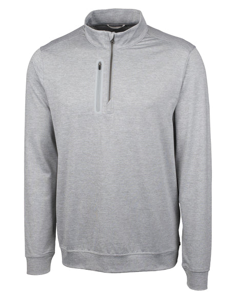 Cutter & Buck Men's Stealth Heathered Quarter Zip-1