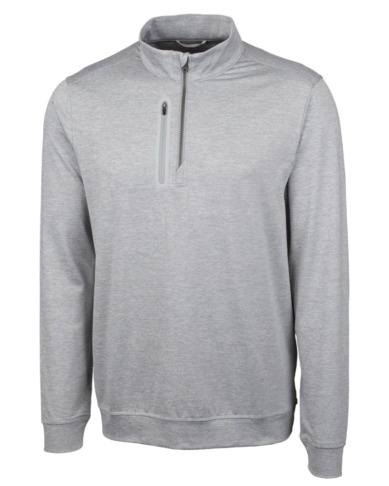 Cutter & Buck Men's Stealth Heathered Quarter Zip-2
