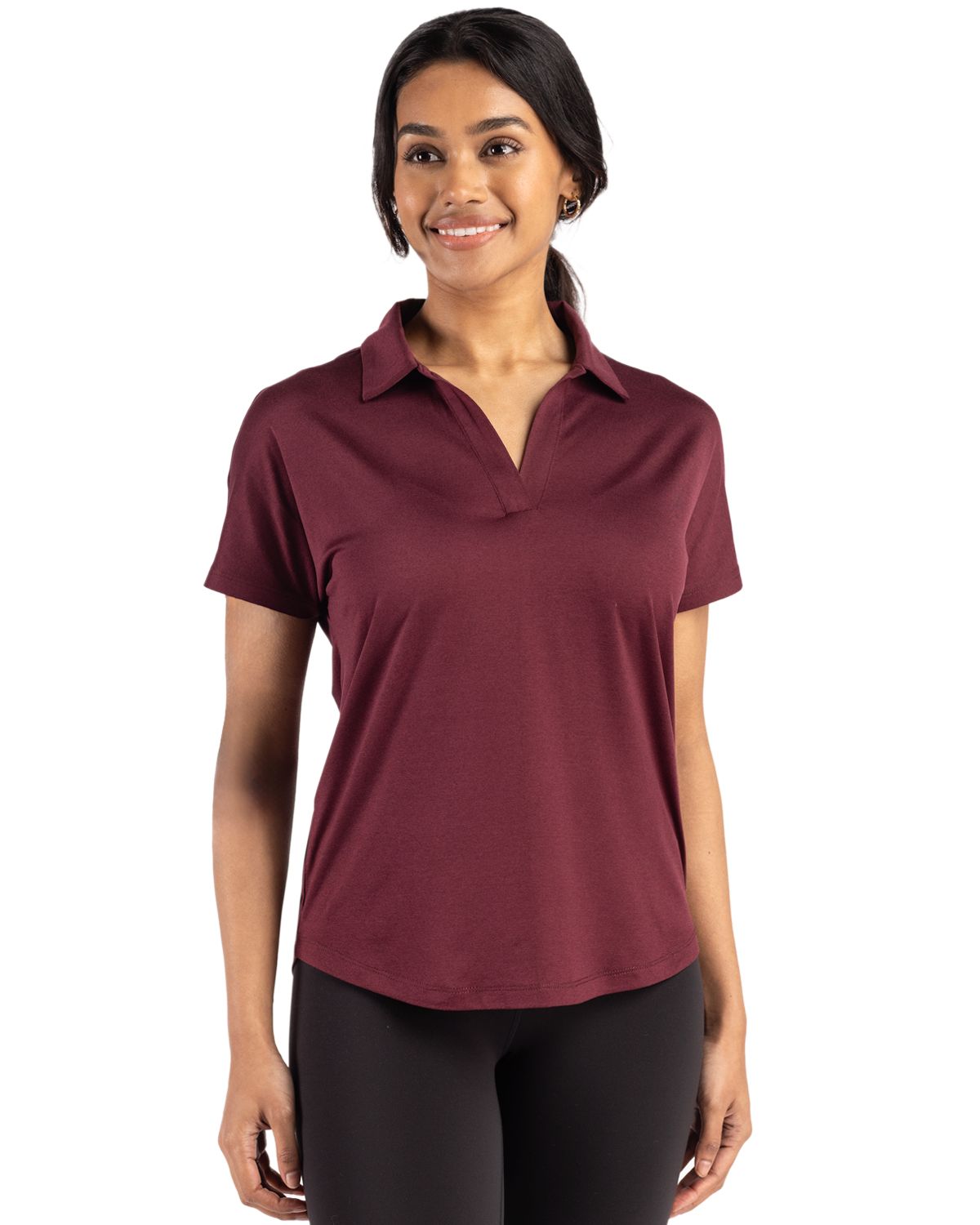 Cutter & Buck Women's Coastline Recycled Double Peached Dolman Polo-4
