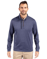 Cutter & Buck Men's Stealth Heathered Quarter Zip-1