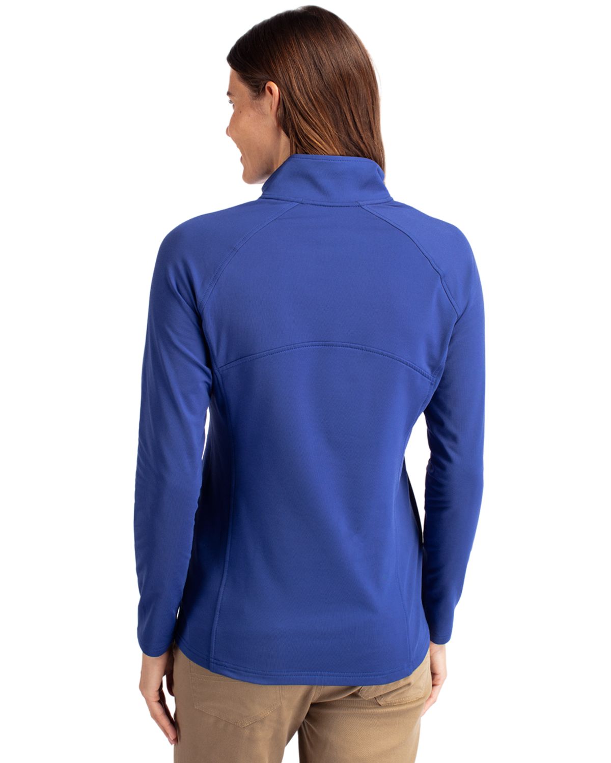 Cutter & Buck Women's Adapt Recycled Soft Knit Stretch Half Zip Pullover-3