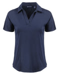 Cutter & Buck Women's Coastline Recycled Double Peached Dolman Polo-1