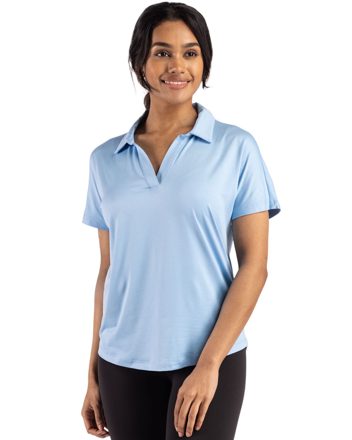 Cutter & Buck Women's Coastline Recycled Double Peached Dolman Polo-4