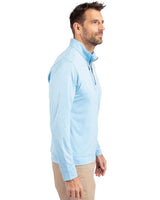 Cutter & Buck Men's Stealth Heathered Quarter Zip-5