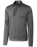 Cutter & Buck Men's Stealth Heathered Quarter Zip-1