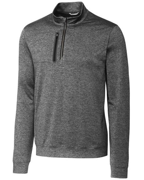 Cutter & Buck Men's Stealth Heathered Quarter Zip-1