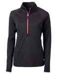 Cutter & Buck Women's Adapt Recycled Soft Knit Stretch Half Zip Pullover-1