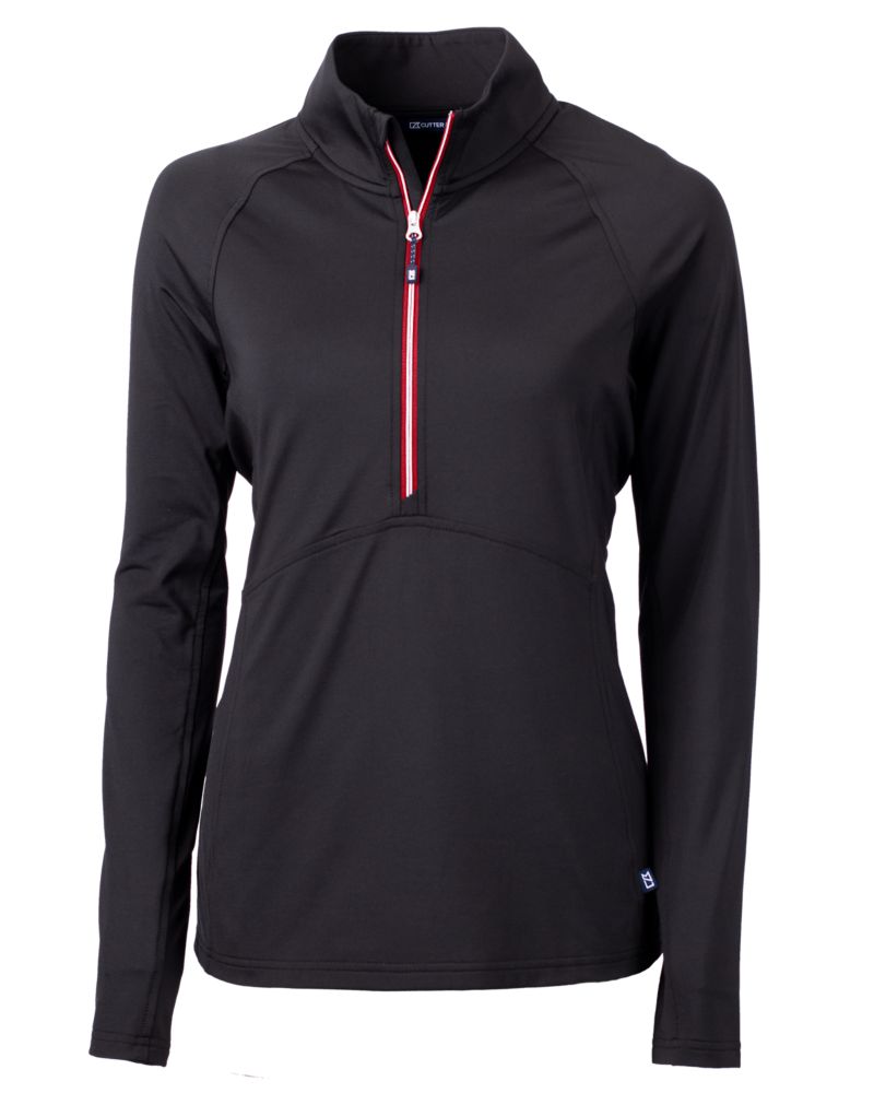 Cutter & Buck Women's Adapt Recycled Soft Knit Stretch Half Zip Pullover-2