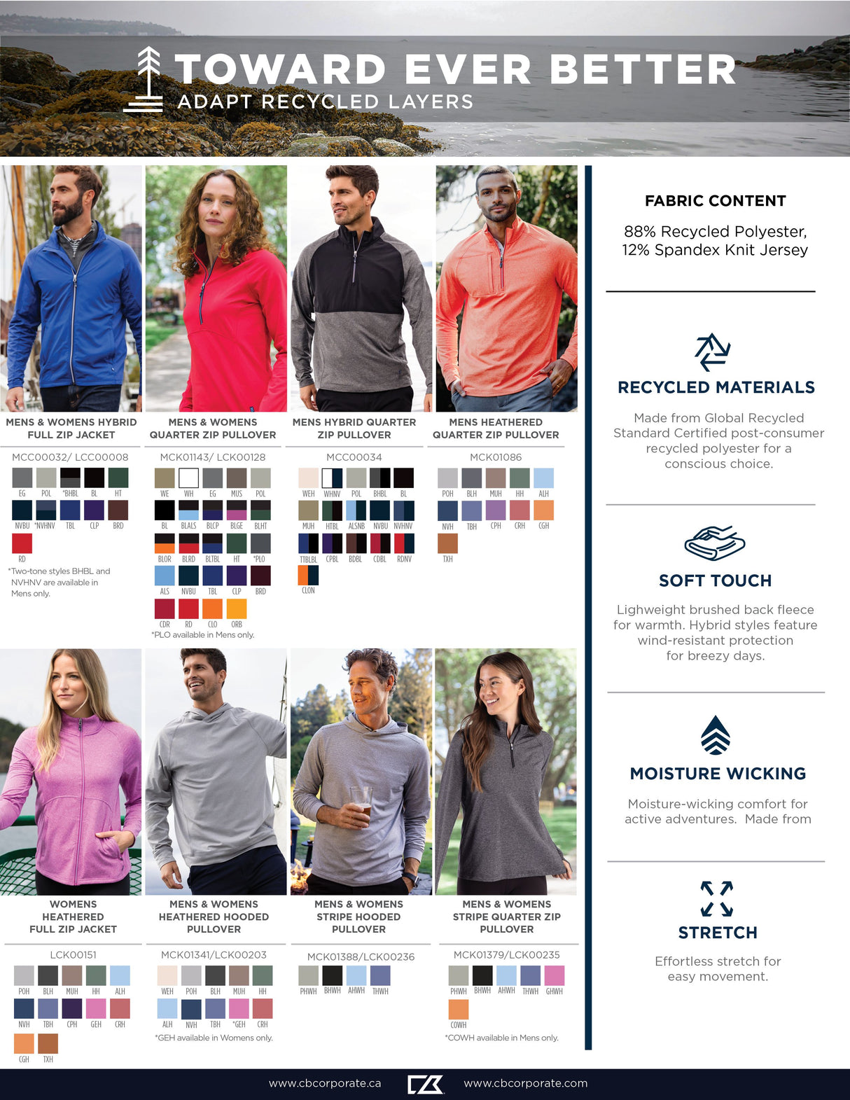 Cutter & Buck Women's Adapt Recycled Soft Knit Stretch Half Zip Pullover-1
