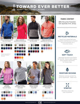 Cutter & Buck Women's Adapt Recycled Soft Knit Stretch Half Zip Pullover-1
