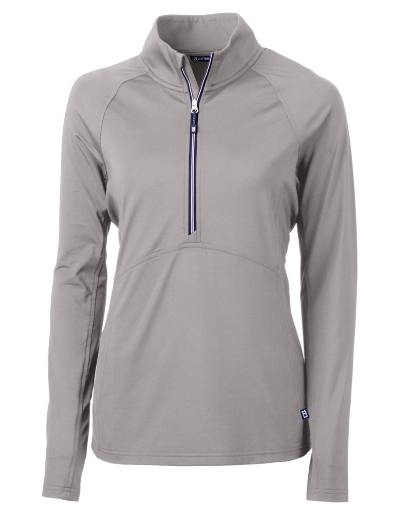 Cutter & Buck Women's Adapt Recycled Soft Knit Stretch Half Zip Pullover-2