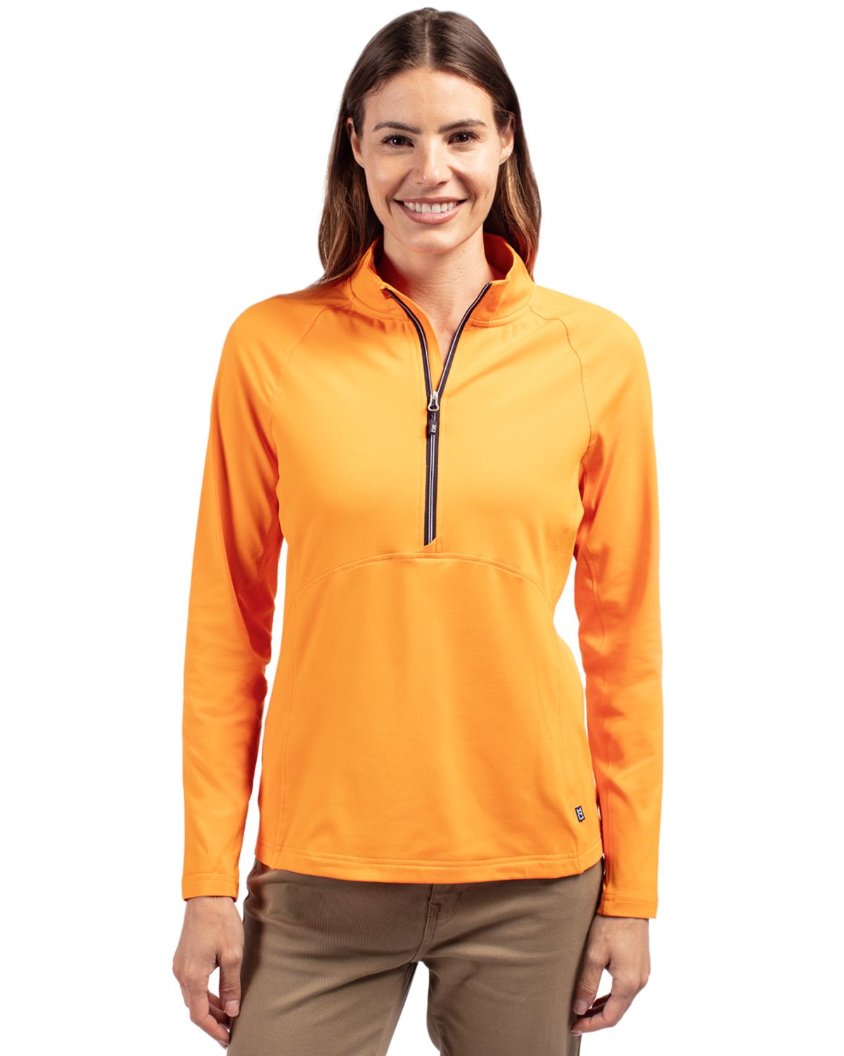 Cutter & Buck Women's Adapt Recycled Soft Knit Stretch Half Zip Pullover-4