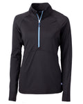 Cutter & Buck Women's Adapt Recycled Soft Knit Stretch Half Zip Pullover-1