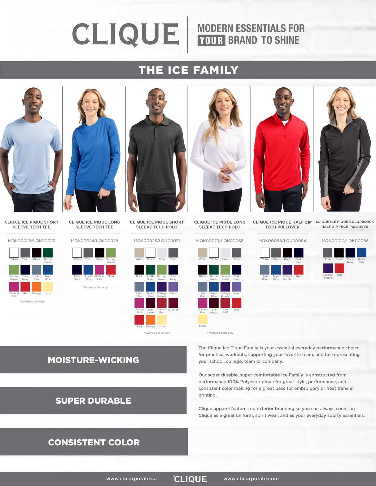 Clique Women's Ice Pique Tech Polo-3