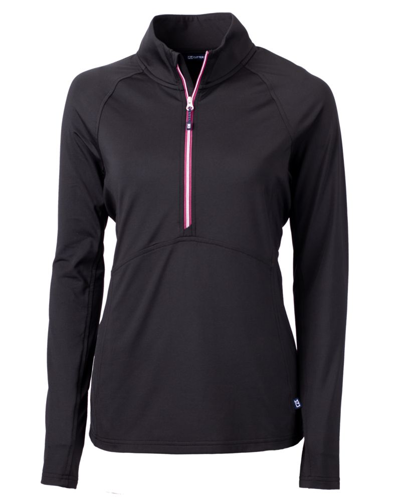 Cutter & Buck Women's Adapt Recycled Soft Knit Stretch Half Zip Pullover-2