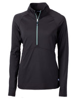 Cutter & Buck Women's Adapt Recycled Soft Knit Stretch Half Zip Pullover-1