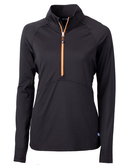 Cutter & Buck Women's Adapt Recycled Soft Knit Stretch Half Zip Pullover-1