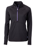 Cutter & Buck Women's Adapt Recycled Soft Knit Stretch Half Zip Pullover-1