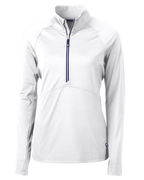 Cutter & Buck Women's Adapt Recycled Soft Knit Stretch Half Zip Pullover-1
