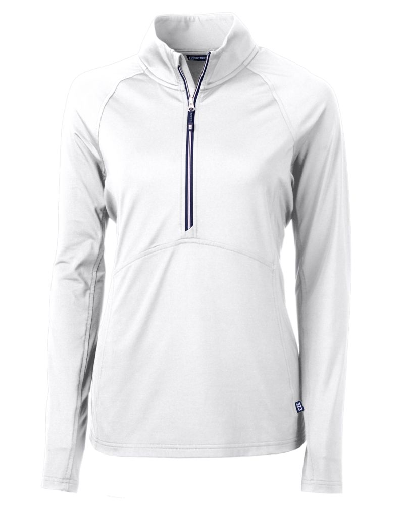 Cutter & Buck Women's Adapt Recycled Soft Knit Stretch Half Zip Pullover-2