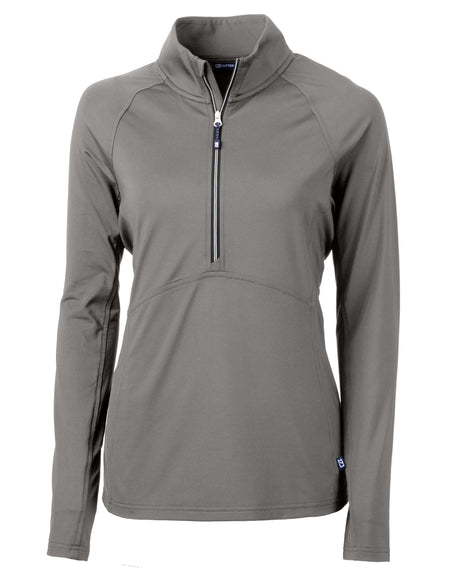 Cutter & Buck Women's Adapt Recycled Soft Knit Stretch Half Zip Pullover-1