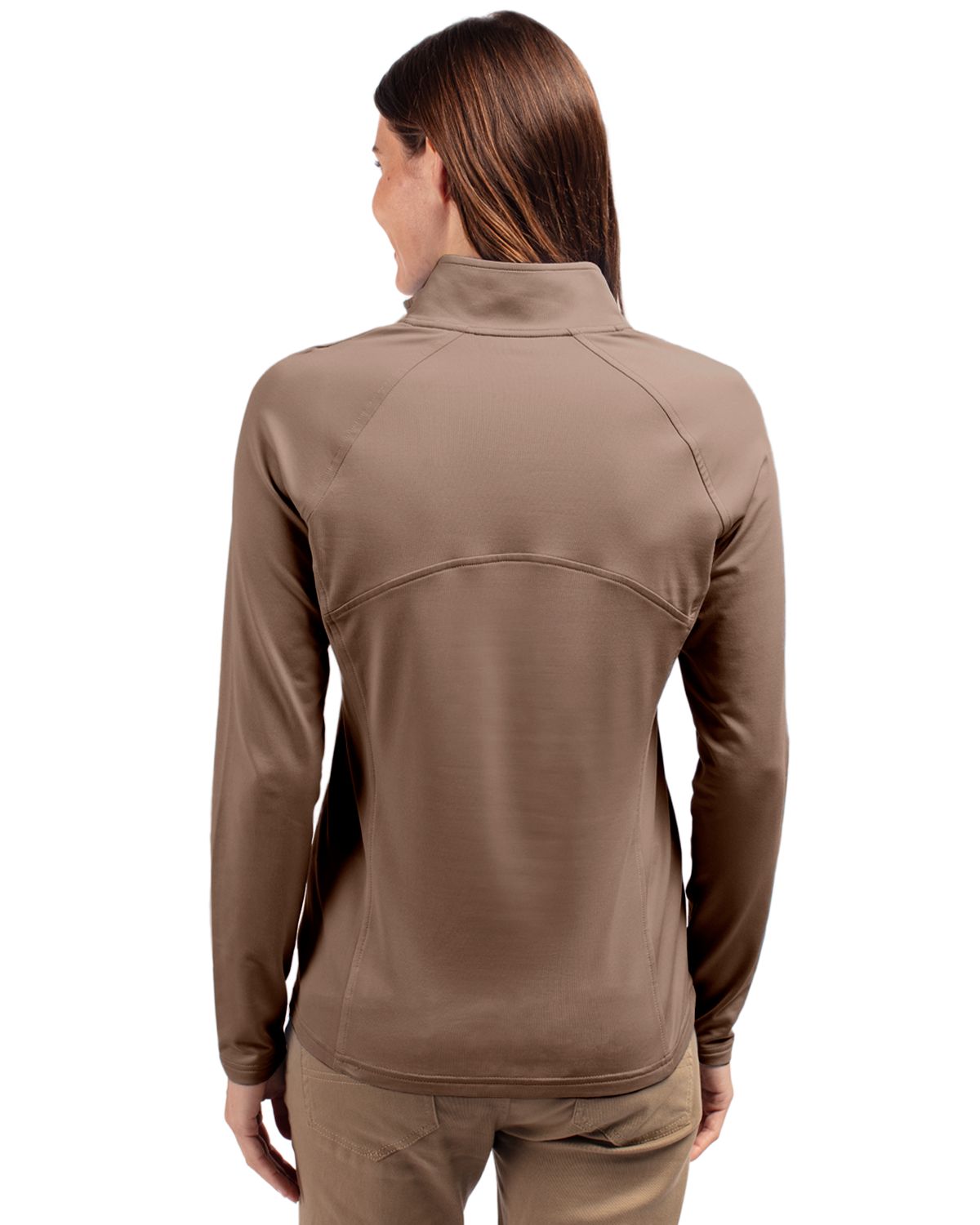 Cutter & Buck Women's Adapt Recycled Soft Knit Stretch Half Zip Pullover-5