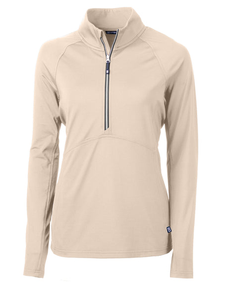 Cutter & Buck Women's Adapt Recycled Soft Knit Stretch Half Zip Pullover-1
