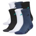 adidas Youth Athletic Cushioned 6-Pack Crew Sock-1