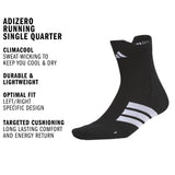 adidas Unisex Adizero Running Single Quarter Sock-2