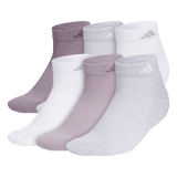 adidas Women's Athletic Cushioned 6-Pack Low Cut Sock-1