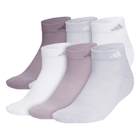adidas Women's Athletic Cushioned 6-Pack Low Cut Sock-1