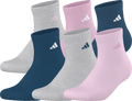 adidas Women's Athletic Cushioned 6-Pack Quarter Sock-1