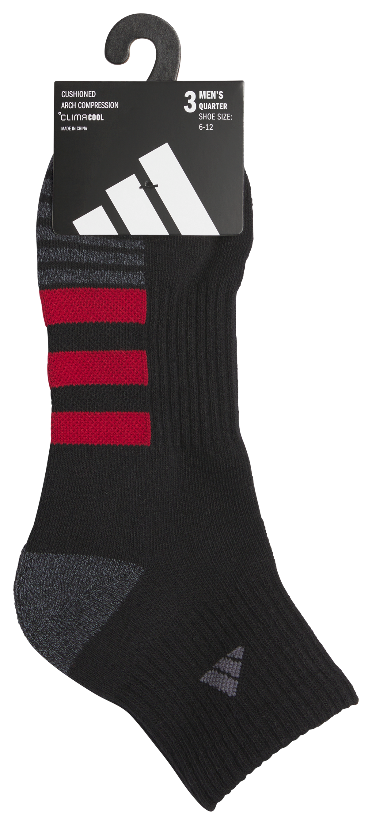 adidas Men's Cushioned 3.0 Color 3-Pack Quarter Sock-8