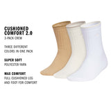 adidas Women's Cushioned Comfort 2.0 3-Pack Crew Sock-2