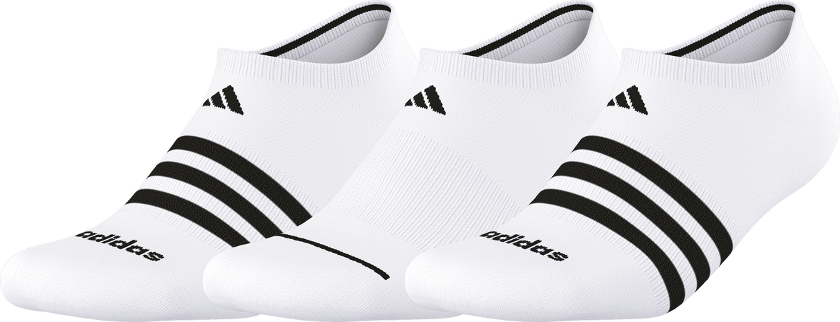 adidas Men's Cushioned 3-Stripe 4.0 3-Pack No Show Sock-1