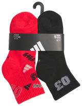 adidas Youth Cushioned Graphic 2.0 6-Pack Quarter Sock-5