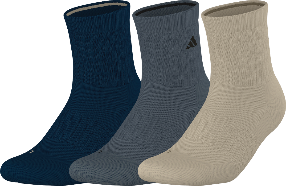 adidas Men's Cushioned Sport 5.0 3-Pack High Quarter Sock-1