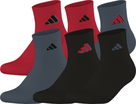 adidas Men's Cushioned Sport 5.0 3-Pack High Quarter Sock-1