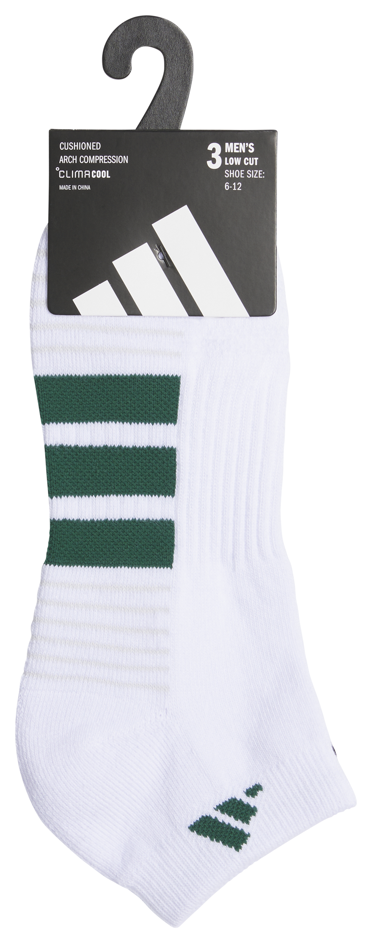 adidas Men's Cushioned 4.0 3-Pack Low Cut Sock-6