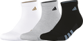 adidas Women's Performance Ruffle 3-Pack Quarter Sock-1