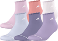 adidas Girl's Sport Fashion 6-Pack Quarter Sock-1