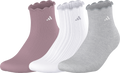 adidas Women's Performance Ruffle 3-Pack Quarter Sock-1