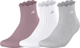 adidas Women's Performance Ruffle 3-Pack Quarter Sock-1